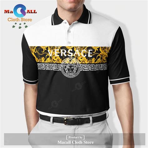 versace poloshirt taupe|VERSACE Duchesse.